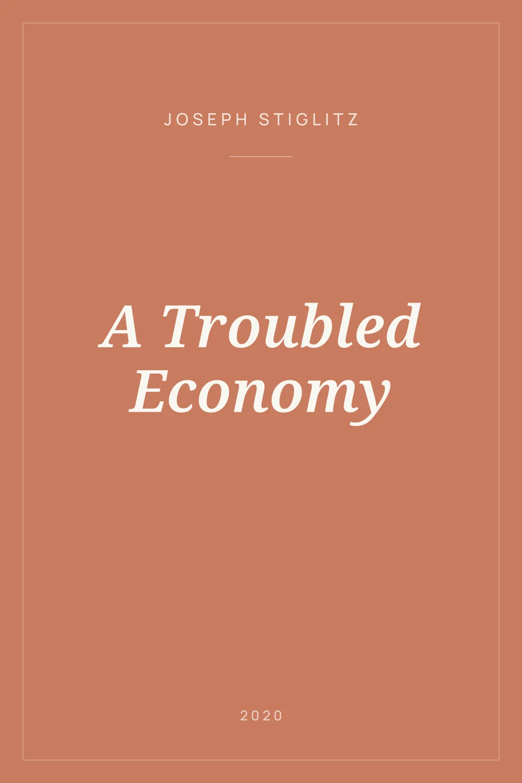 Portada de A Troubled Economy