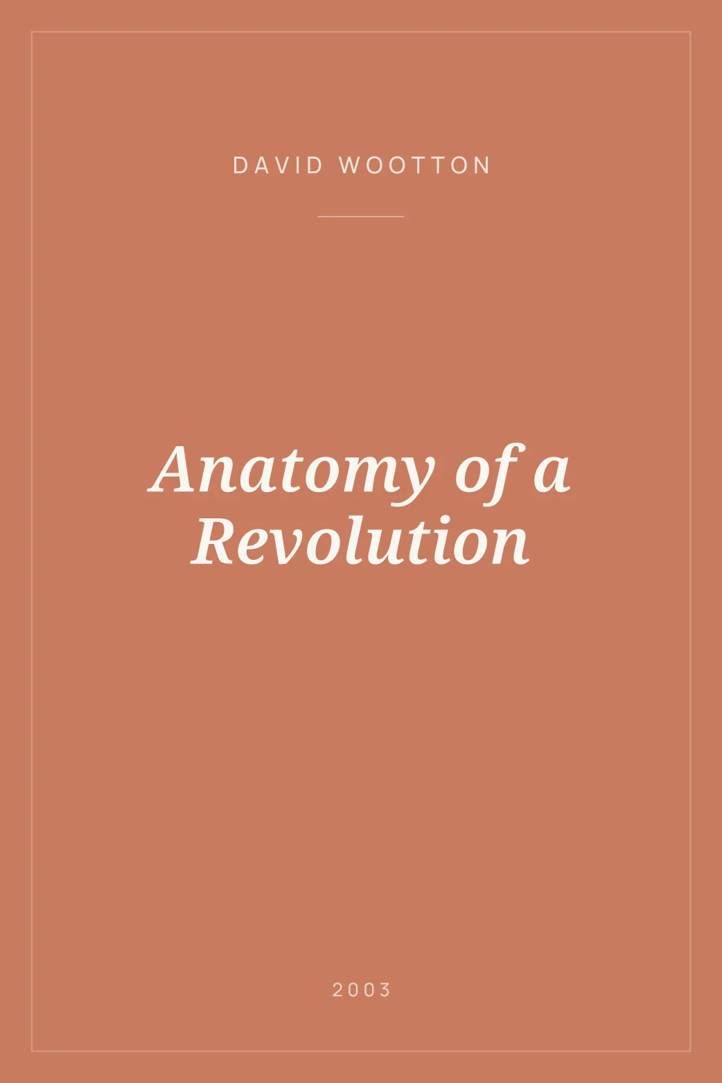 Portada de Anatomy of a Revolution
