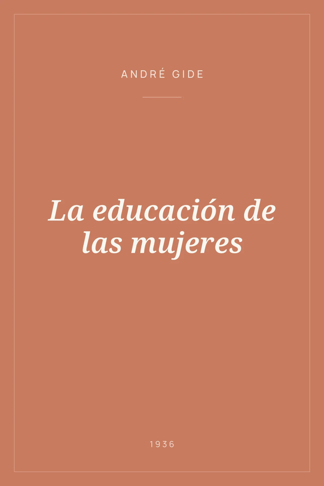 Portada de La educación de las mujeres