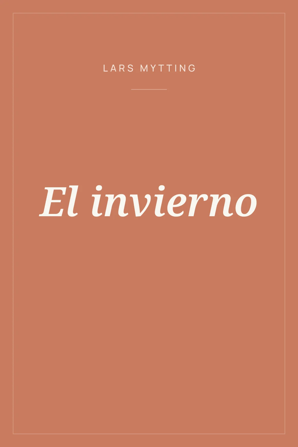 Portada de El invierno