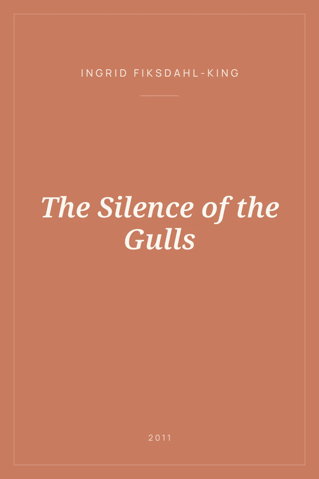 Portada de The Silence of the Gulls