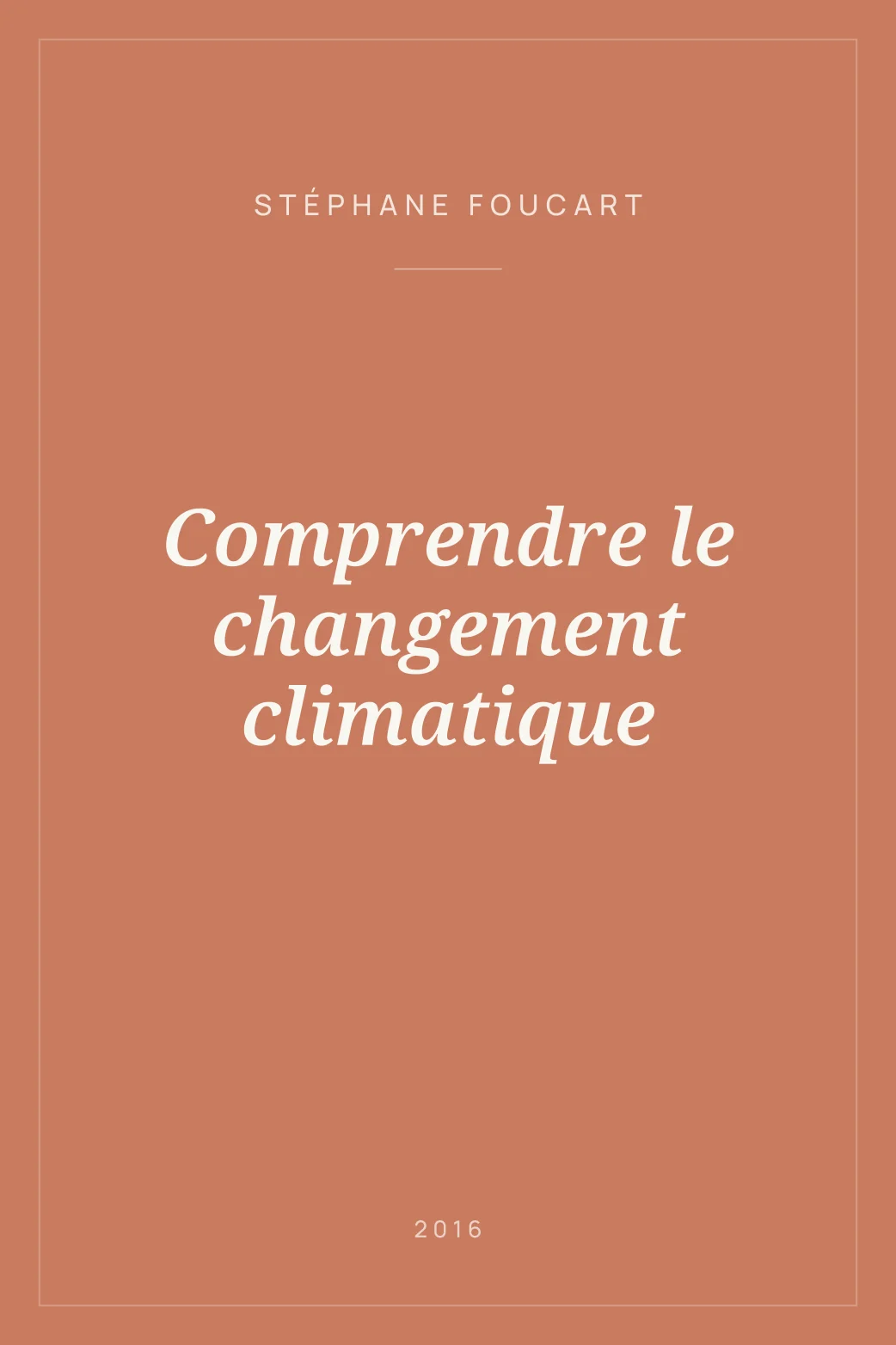 Portada de Comprendre le changement climatique
