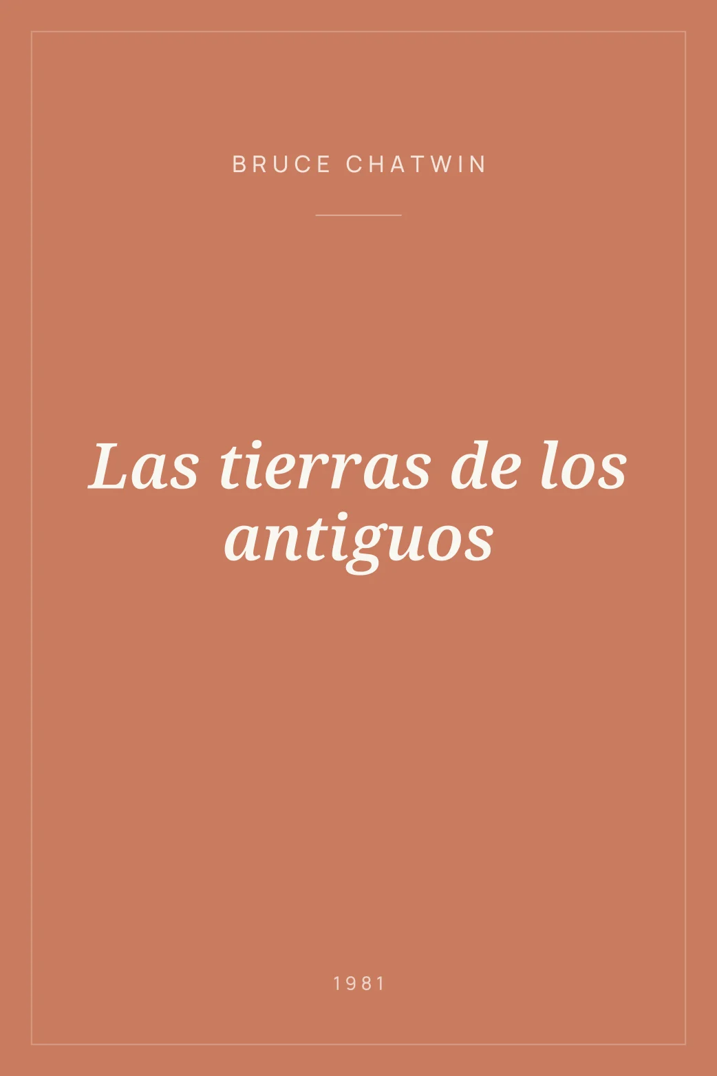 Portada de Las tierras de los antiguos