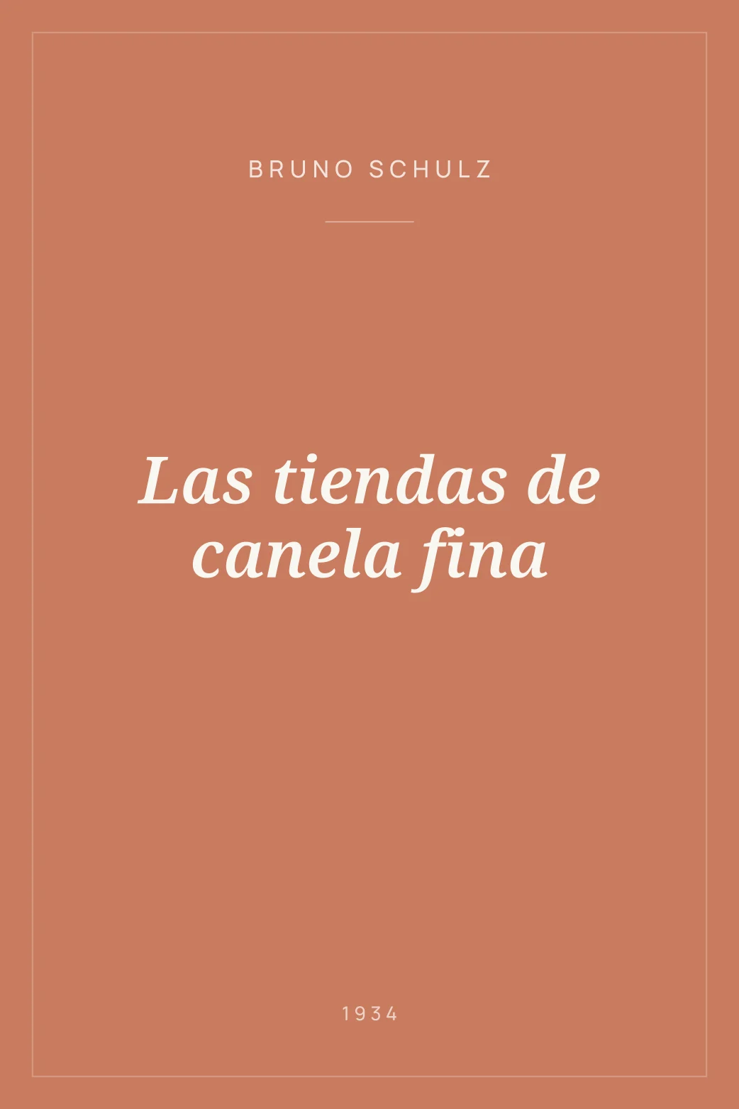 Portada de Las tiendas de canela fina
