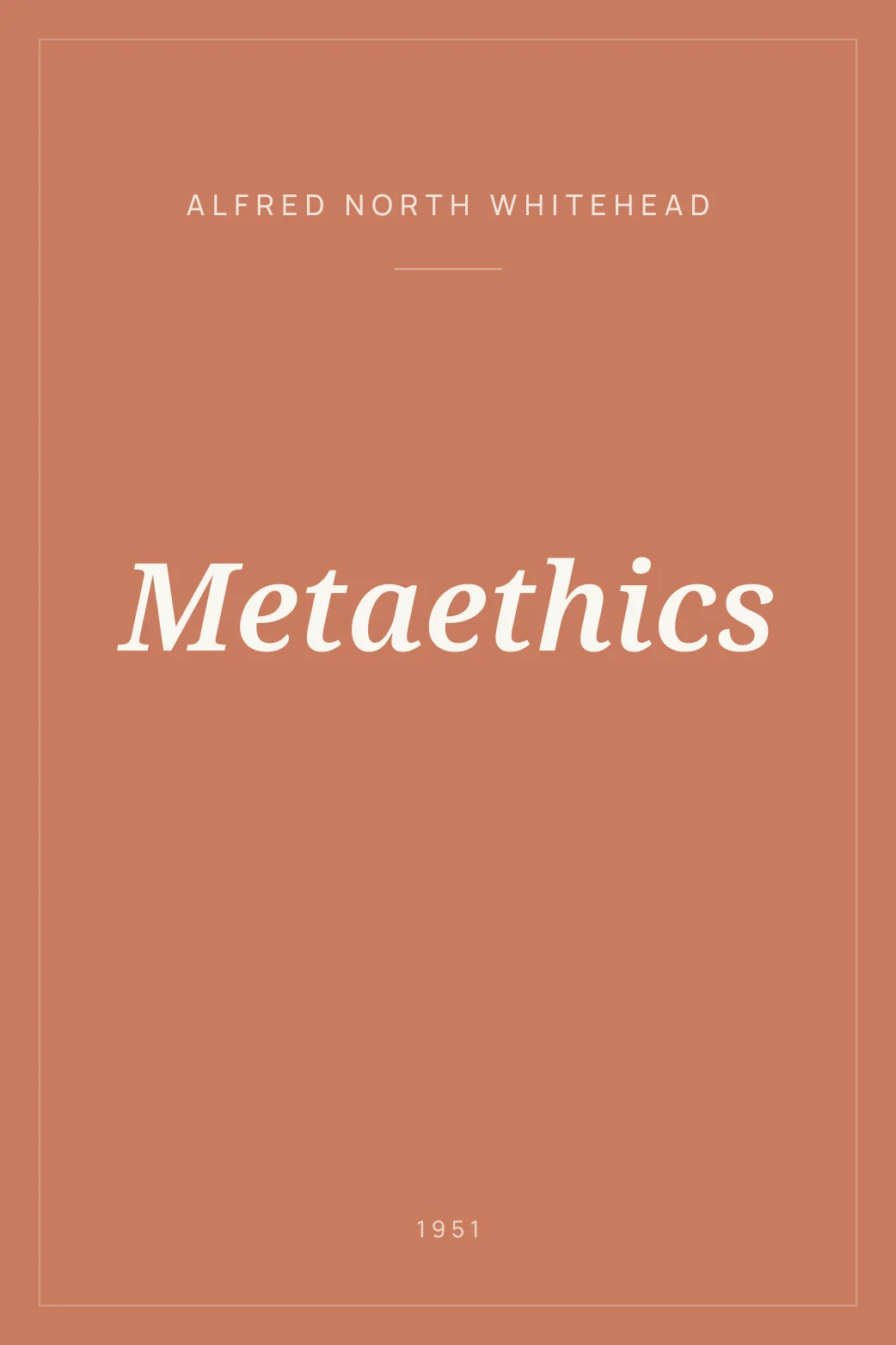 Portada de Metaethics