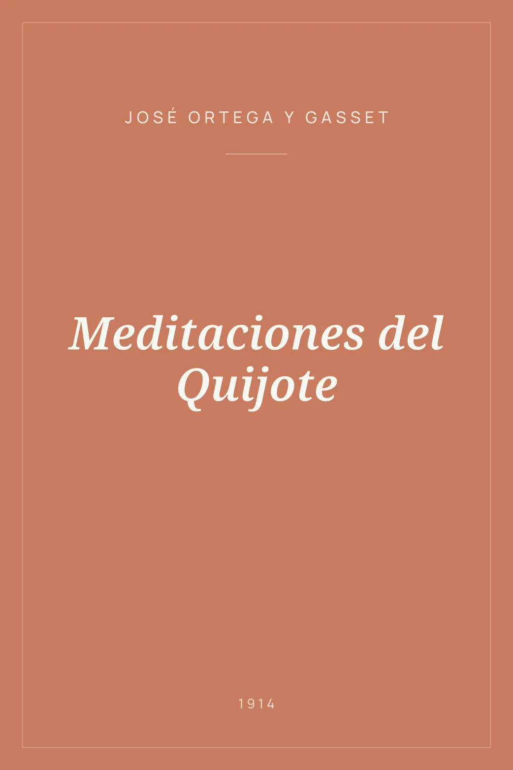 Portada de Meditaciones del Quijote