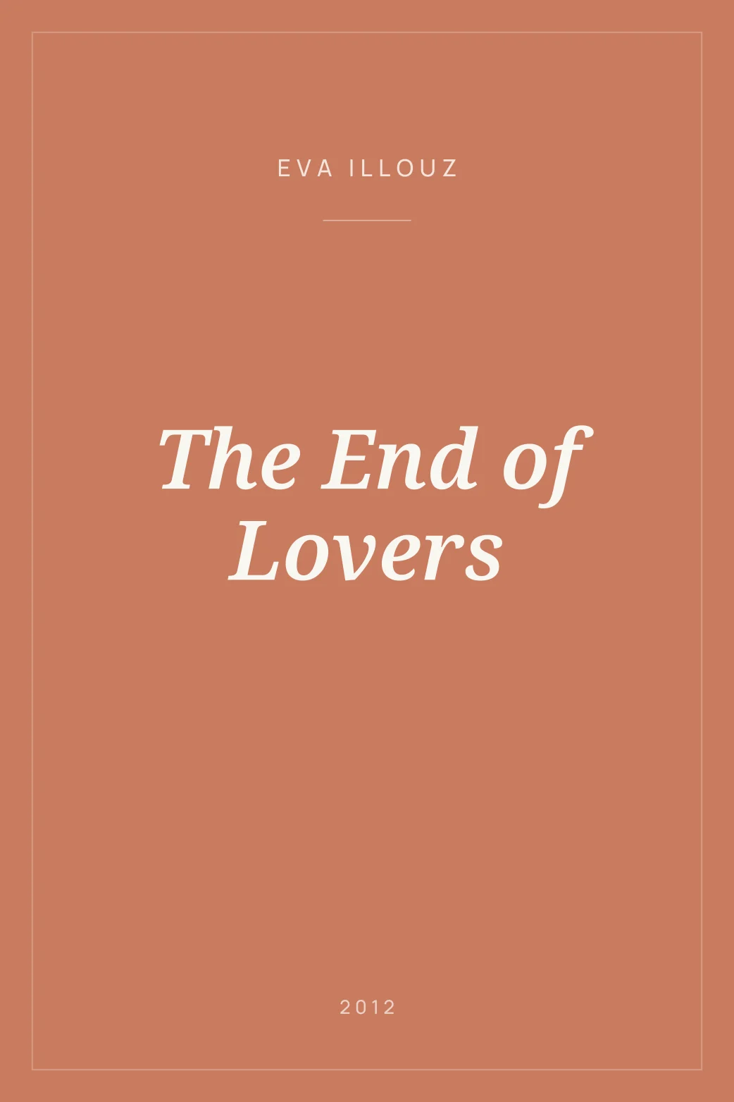 Portada de The End of Lovers