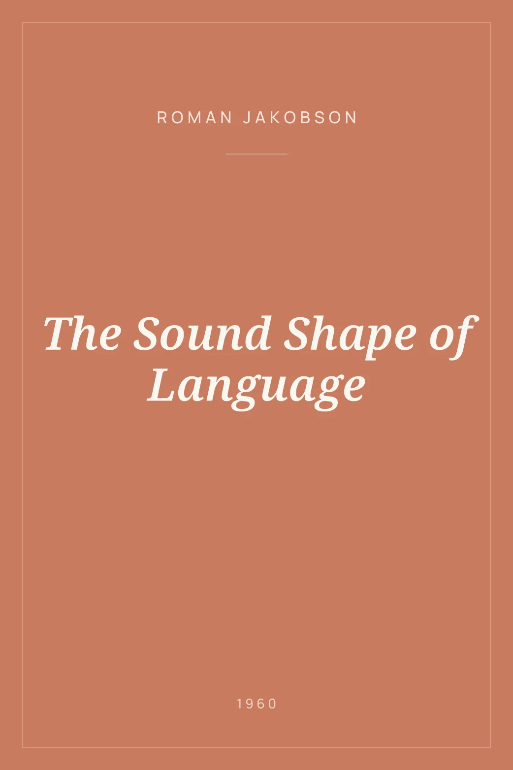 Portada de The Sound Shape of Language