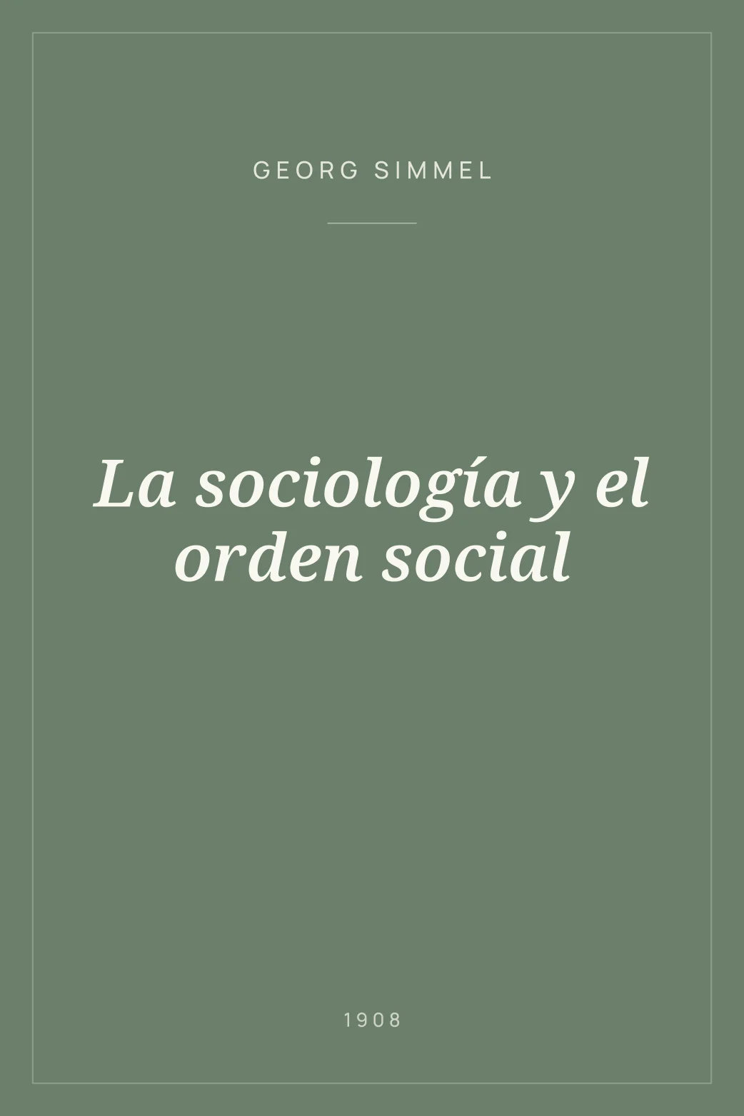 Portada de La sociología y el orden social