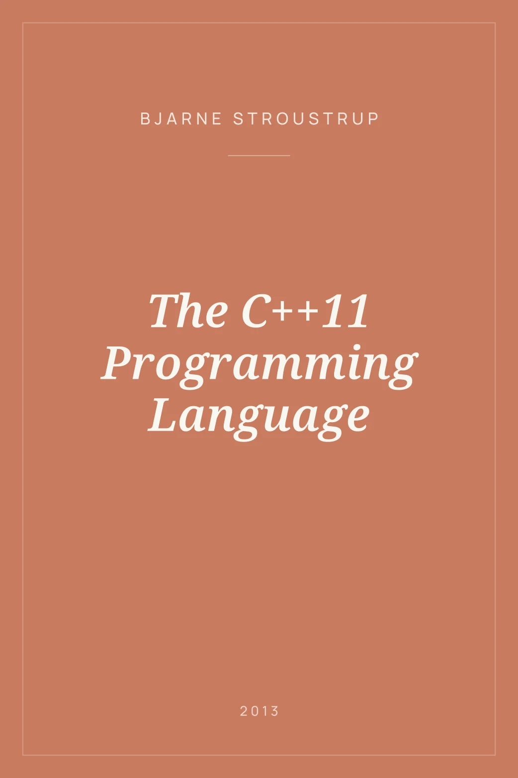 Portada de The C++11 Programming Language