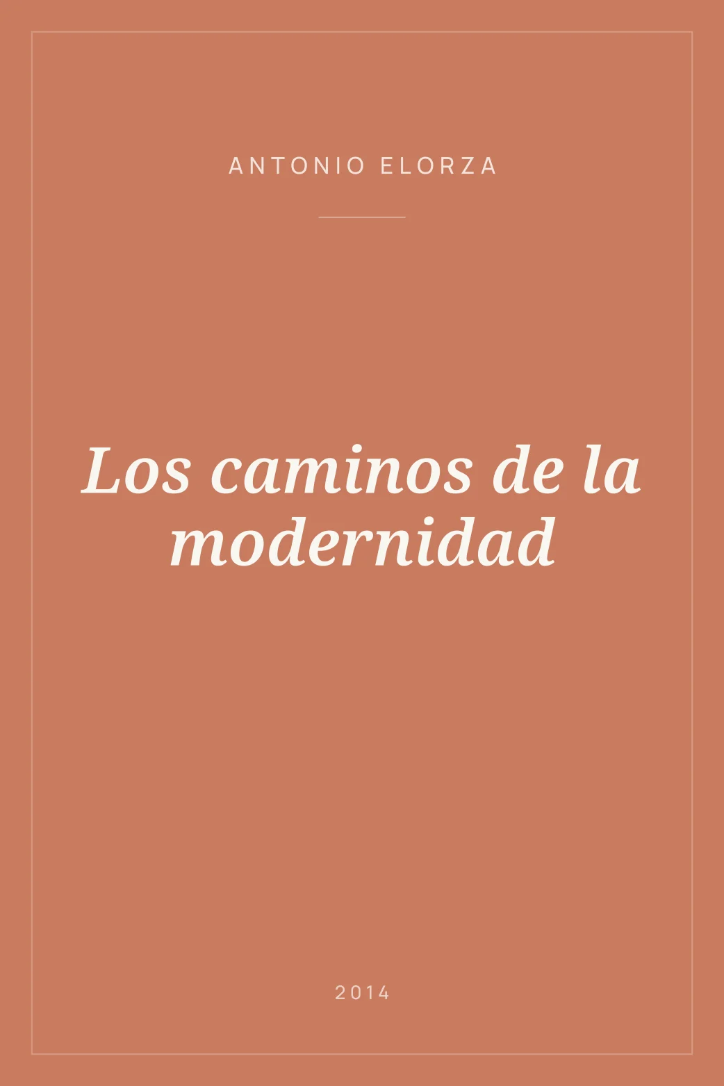 Portada de Los caminos de la modernidad