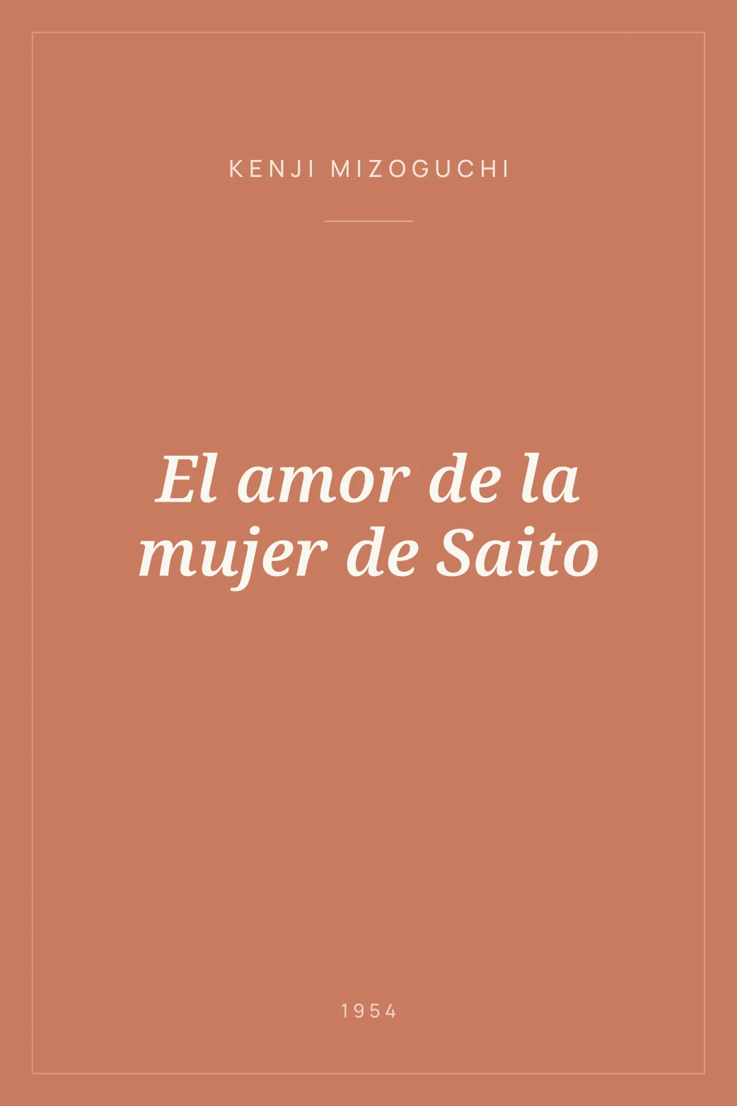 Portada de El amor de la mujer de Saito
