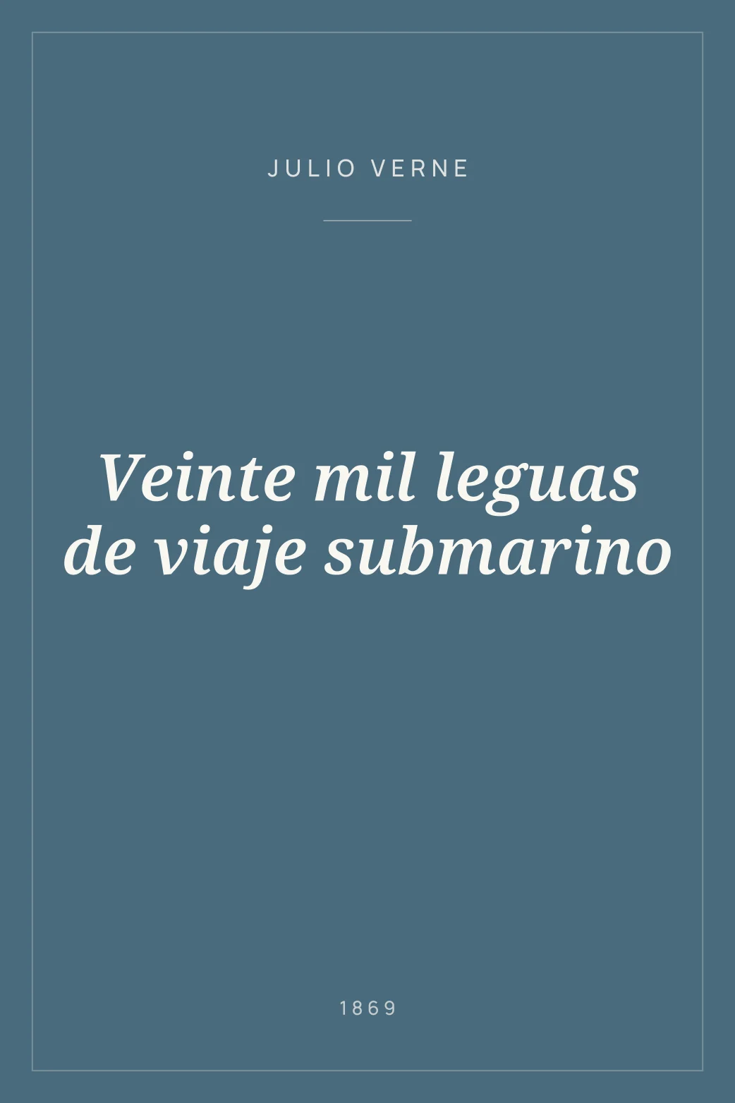 Portada de Veinte mil leguas de viaje submarino