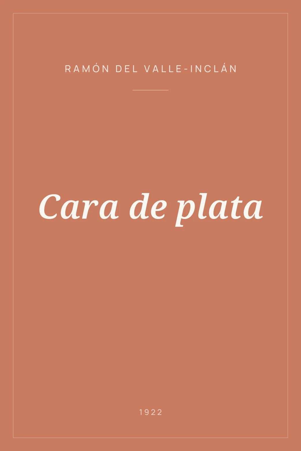 Portada de Cara de plata