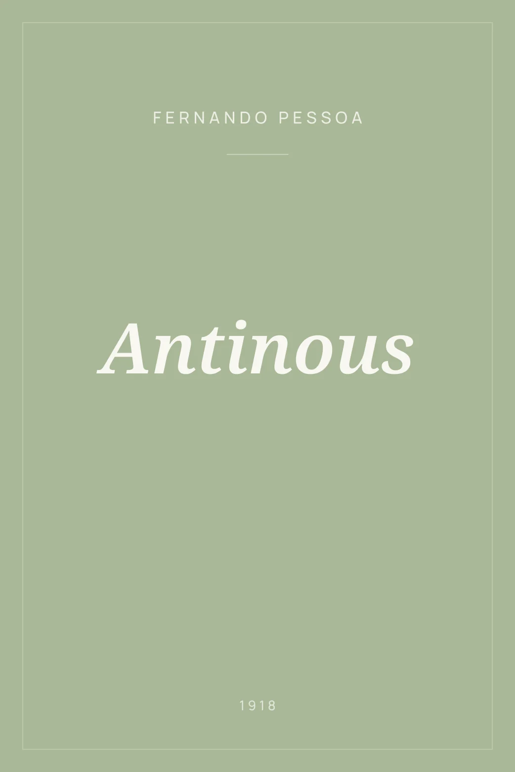 Portada de Antinous