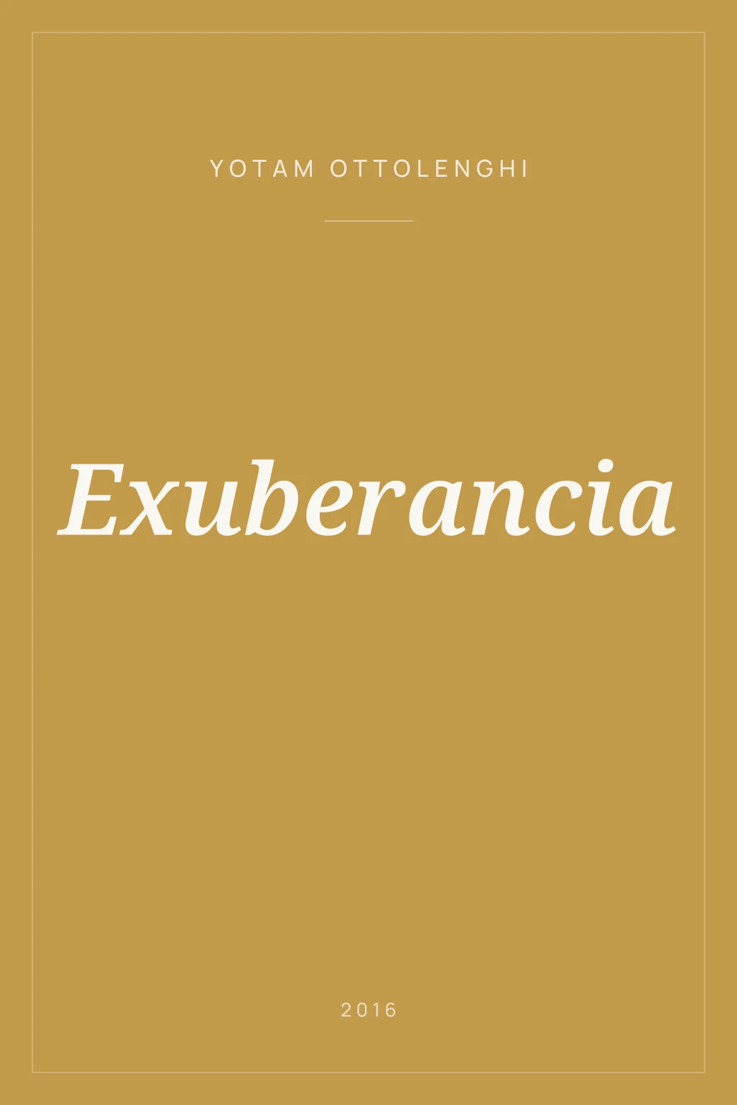 Portada de Exuberancia