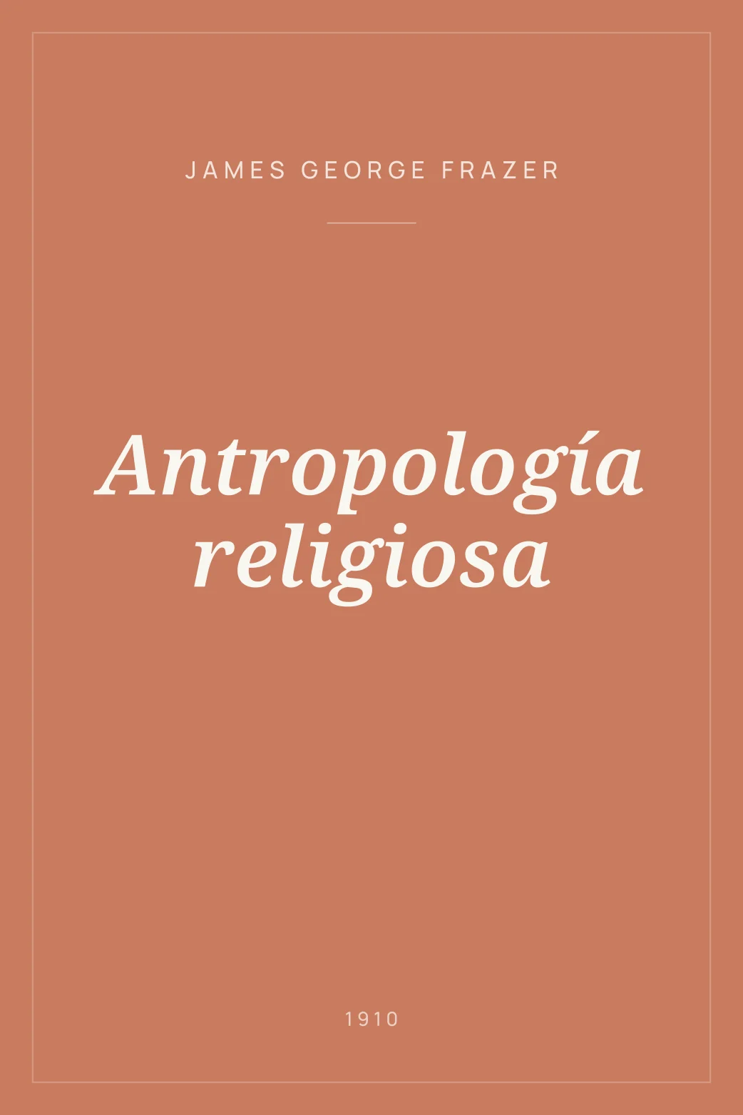 Portada de Antropología religiosa