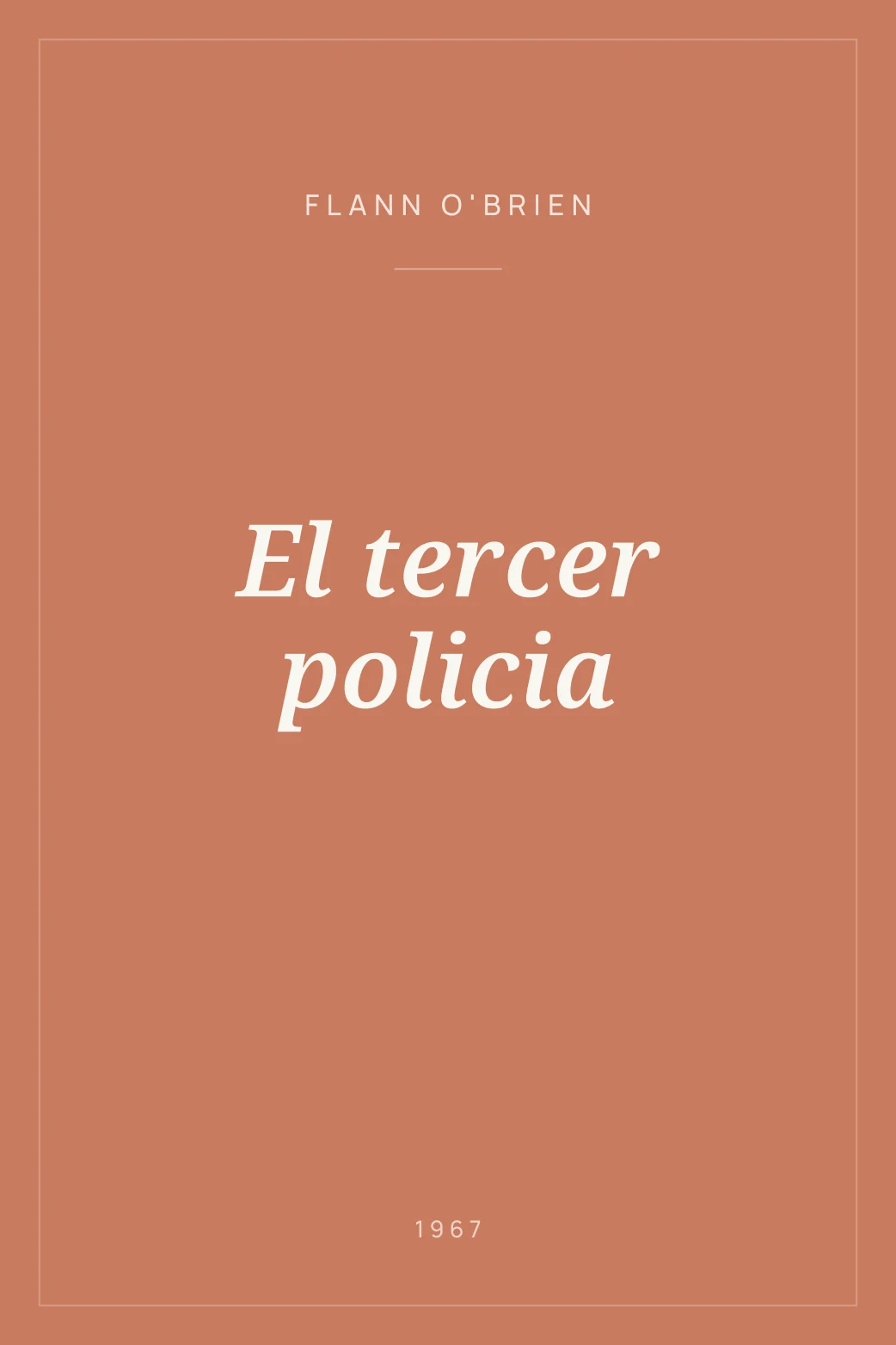 Portada de El tercer policia
