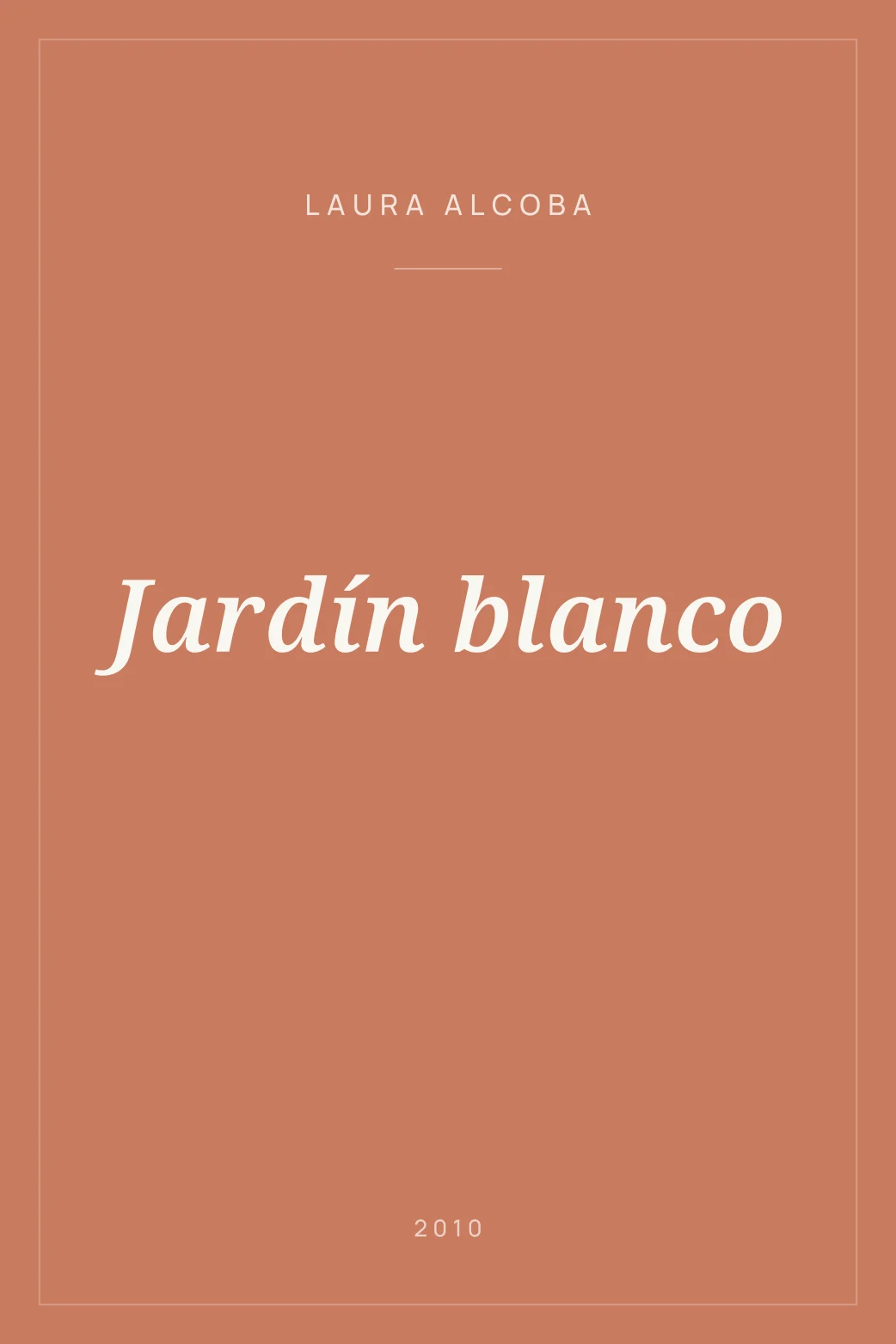 Portada de Jardín blanco