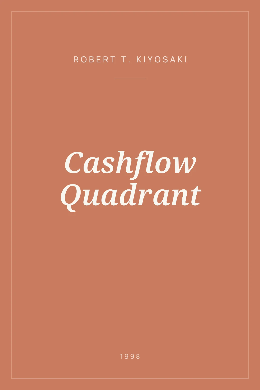 Portada de Cashflow Quadrant
