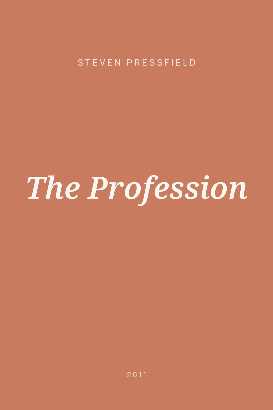 Portada de The Profession
