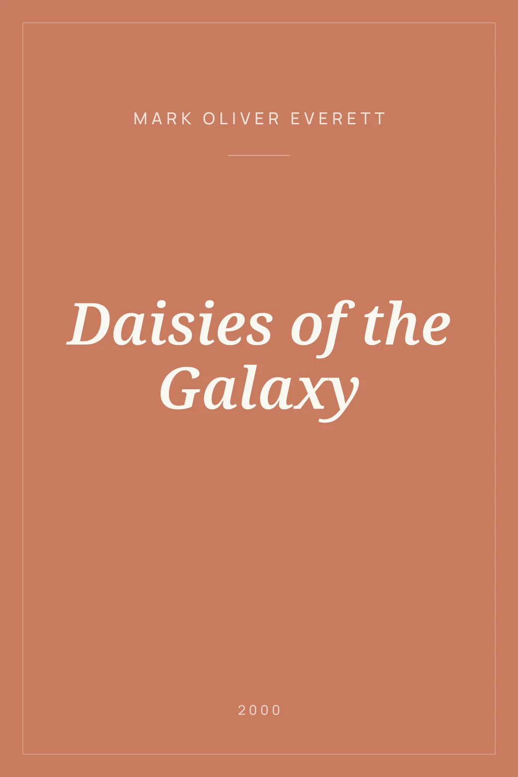 Portada de Daisies of the Galaxy