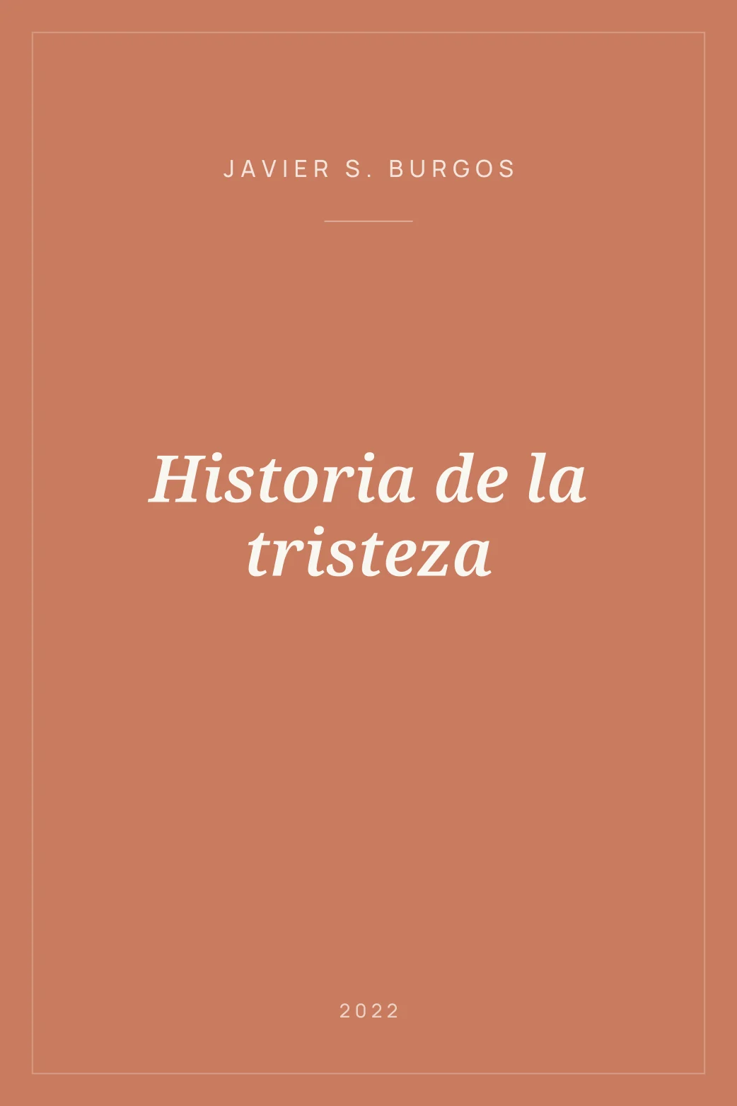 Portada de Historia de la tristeza