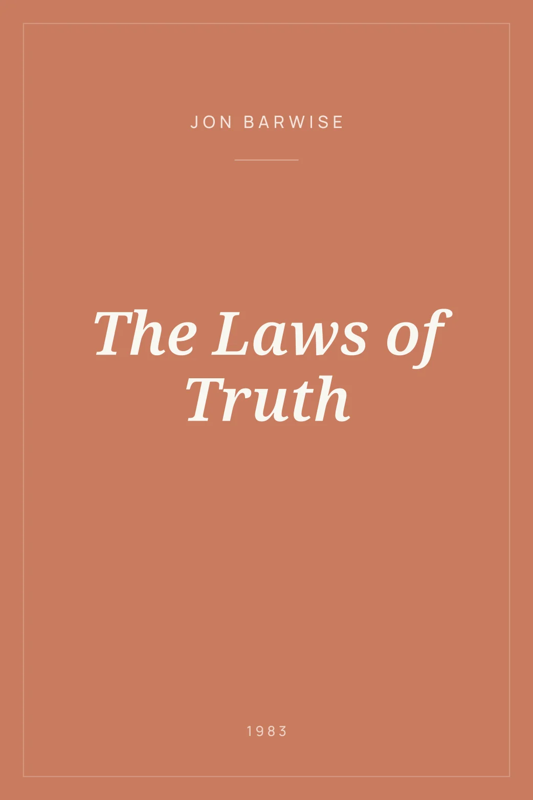 Portada de The Laws of Truth