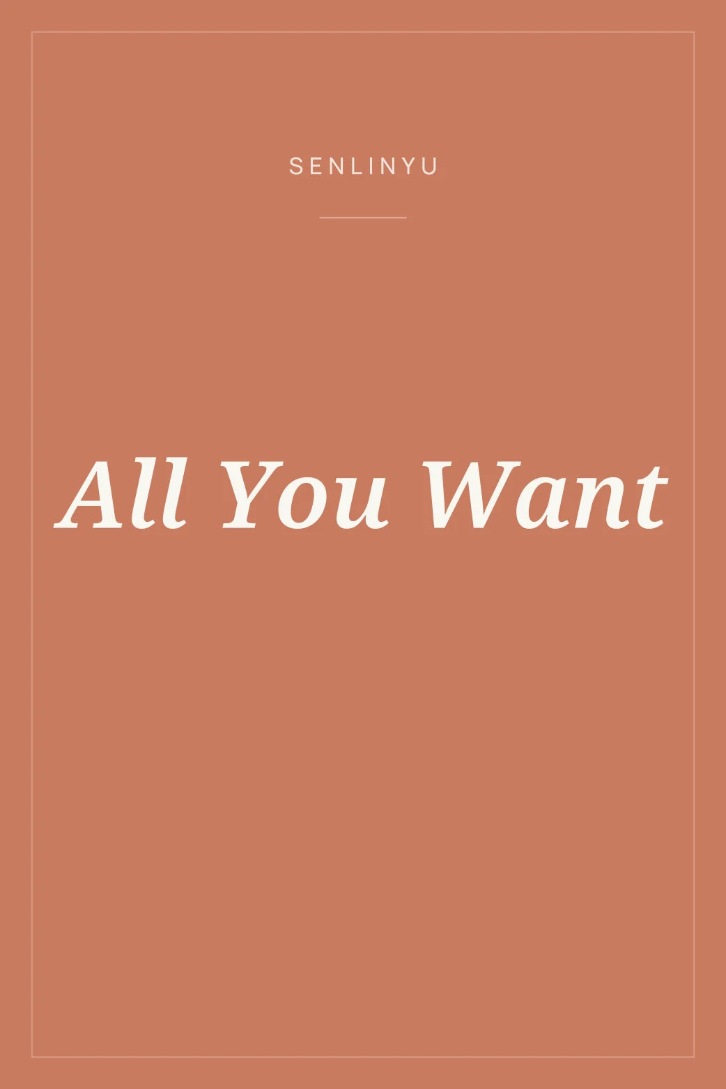 Portada de All You Want