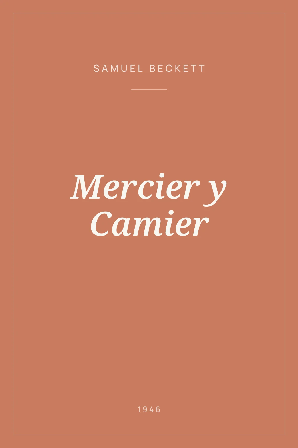 Portada de Mercier y Camier