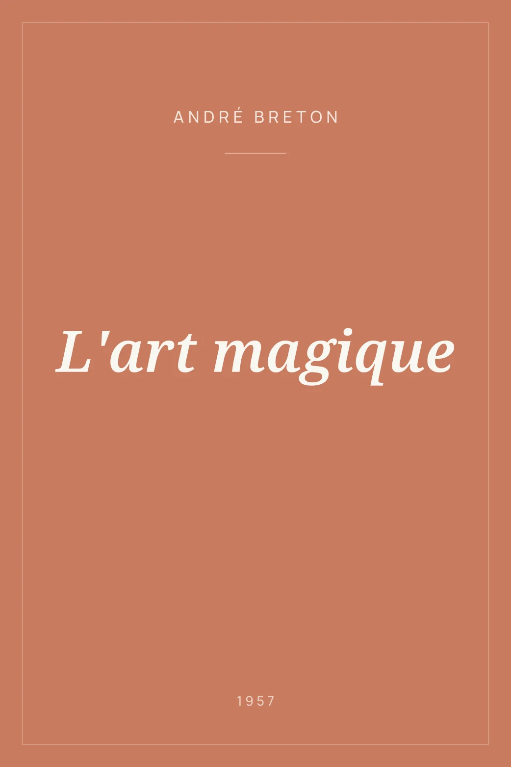 Portada de L'art magique