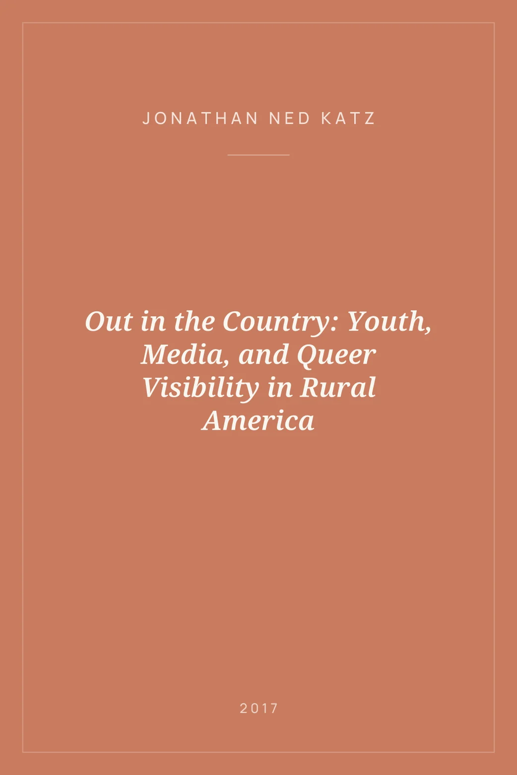 Portada de Out in the Country: Youth, Media, and Queer Visibility in Rural America