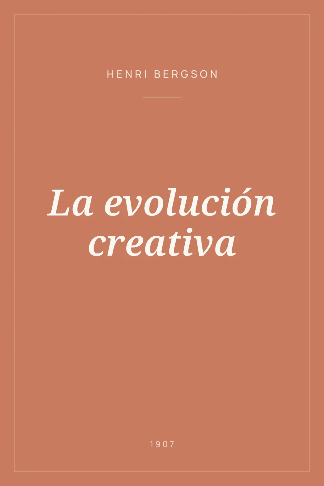 Portada de La evolución creativa