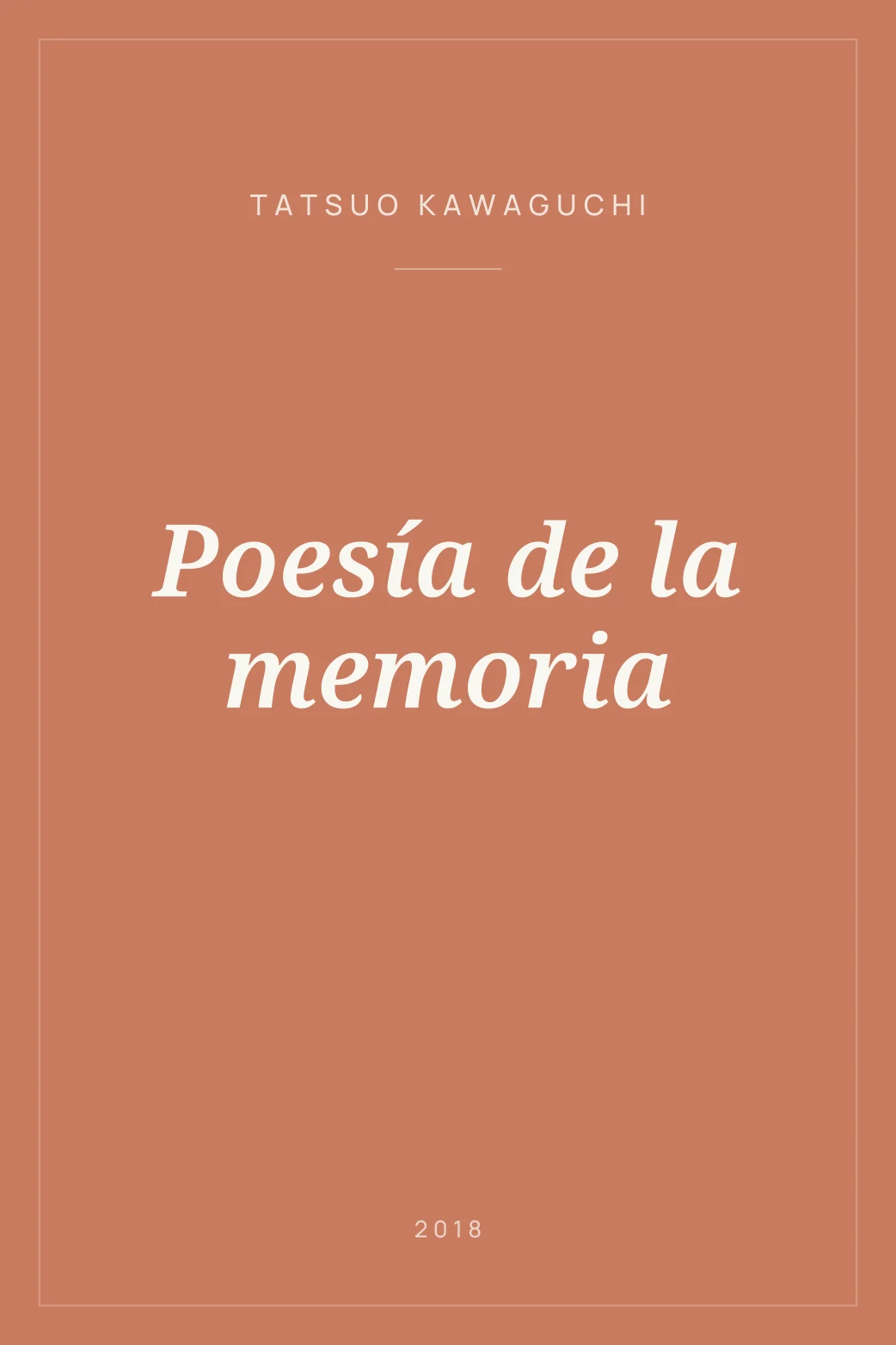 Portada de Poesía de la memoria