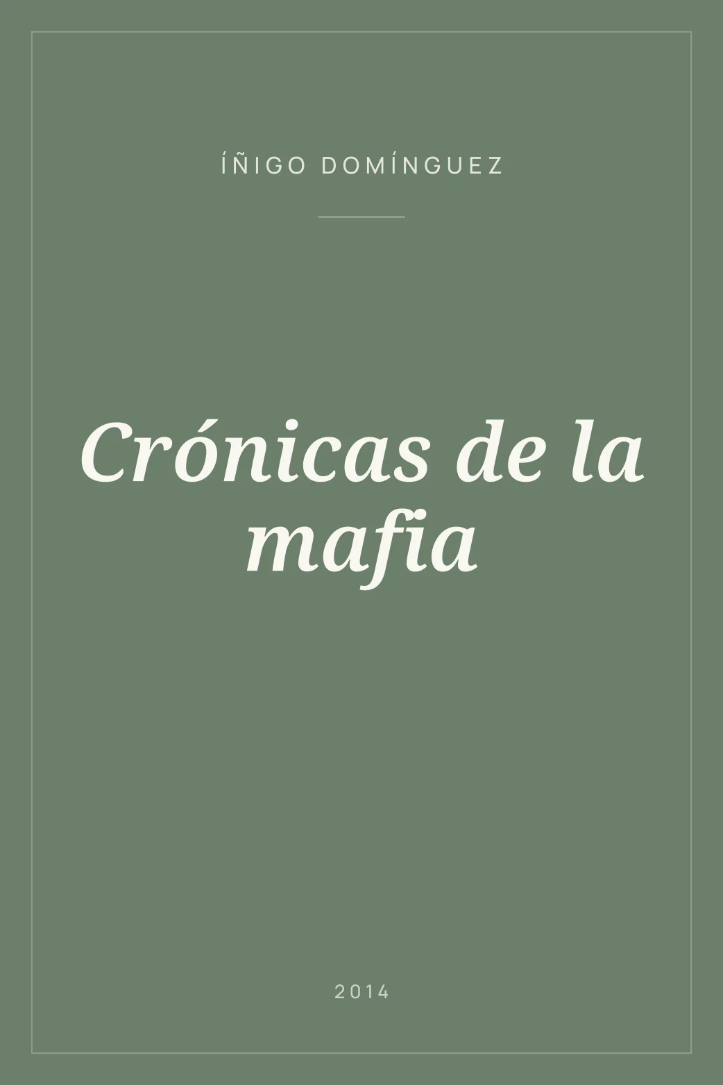Portada de Crónicas de la mafia