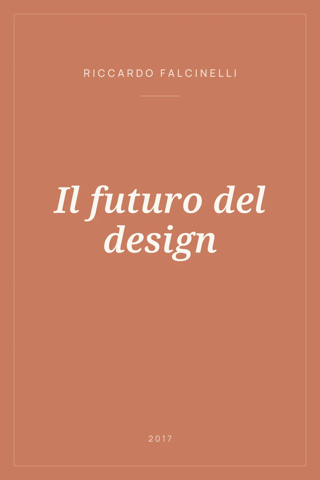 Portada de Il futuro del design