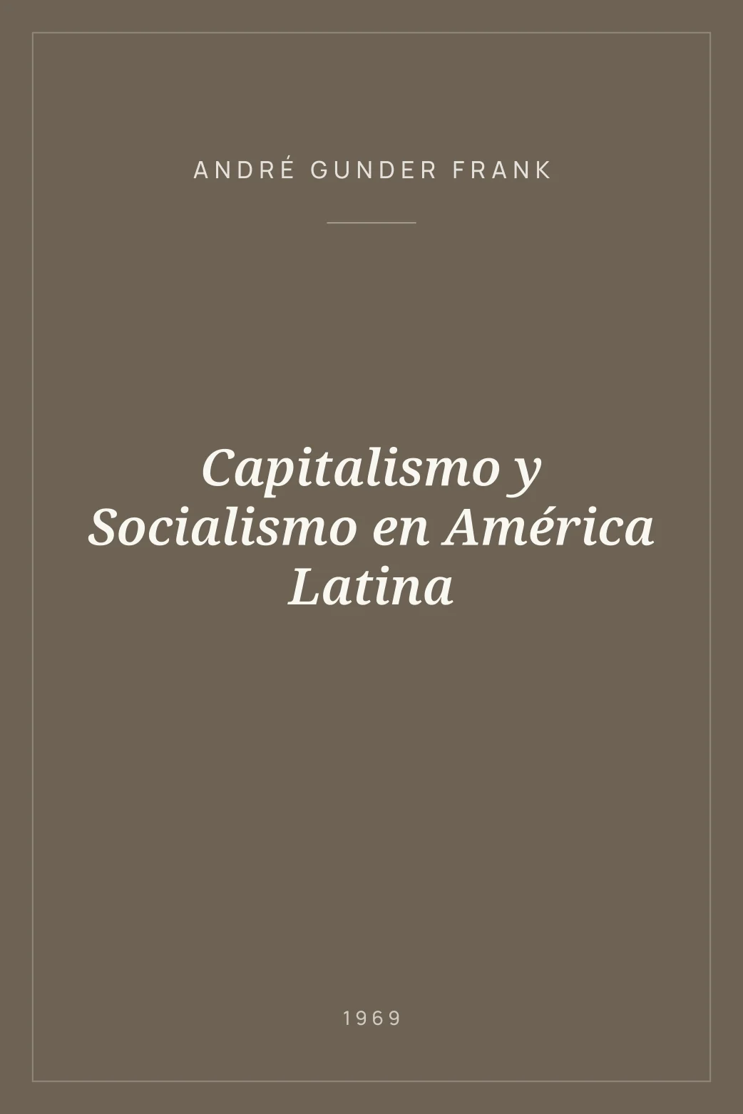 Portada de Capitalismo y Socialismo en América Latina