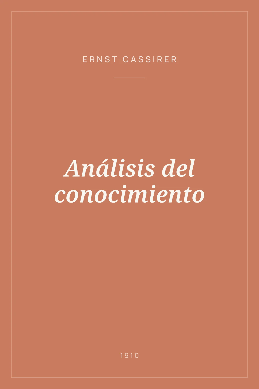 Portada de Análisis del conocimiento
