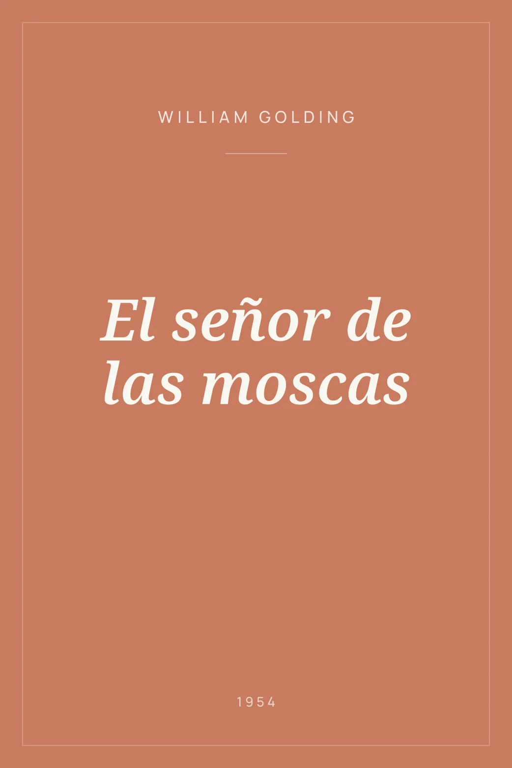 Portada de El señor de las moscas
