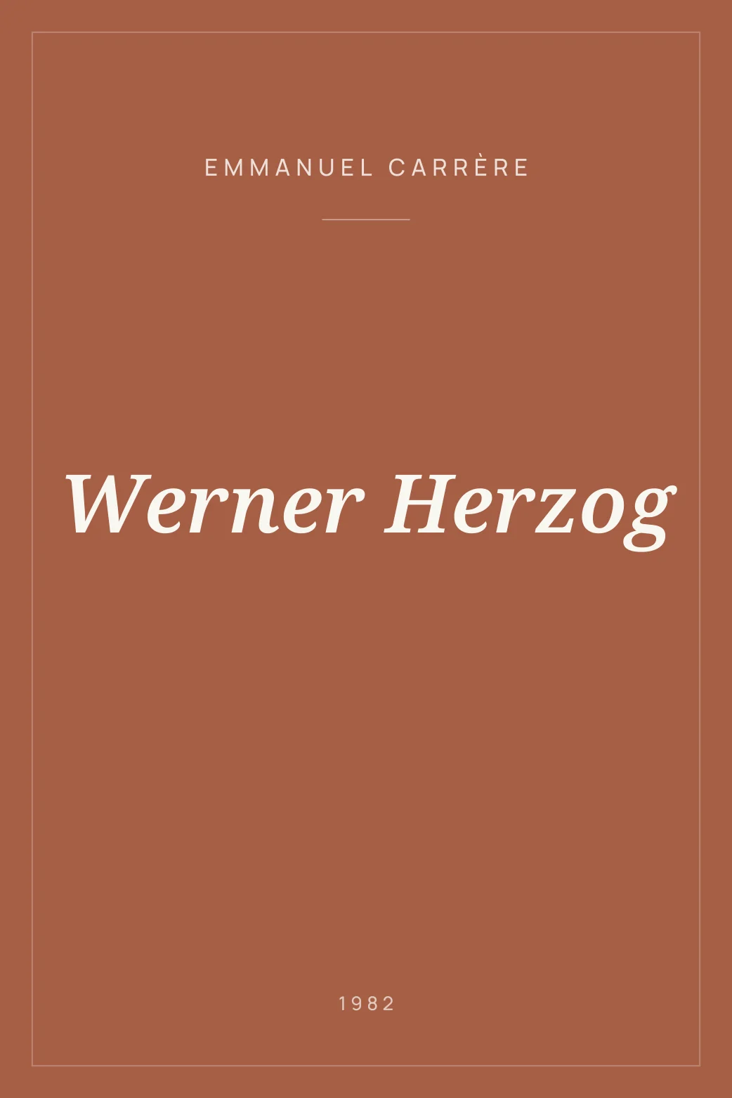 Portada de Werner Herzog