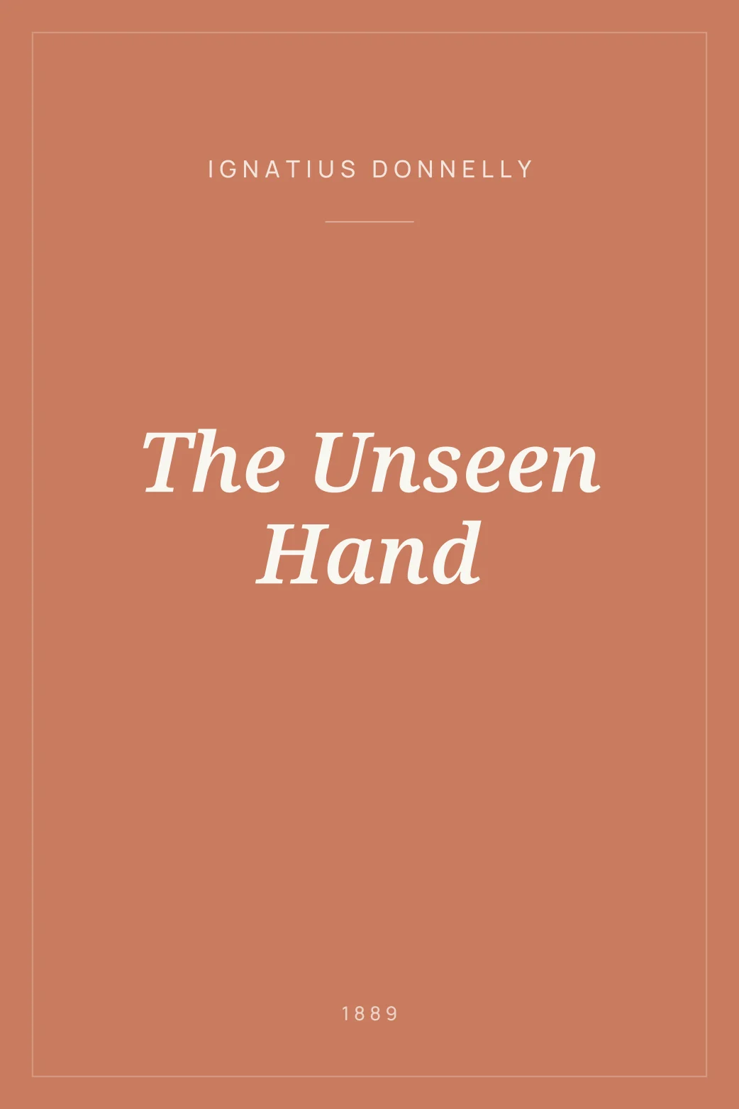 Portada de The Unseen Hand