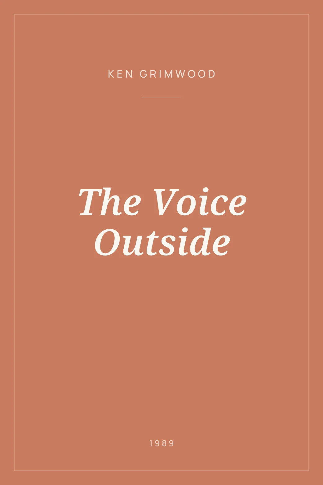 Portada de The Voice Outside