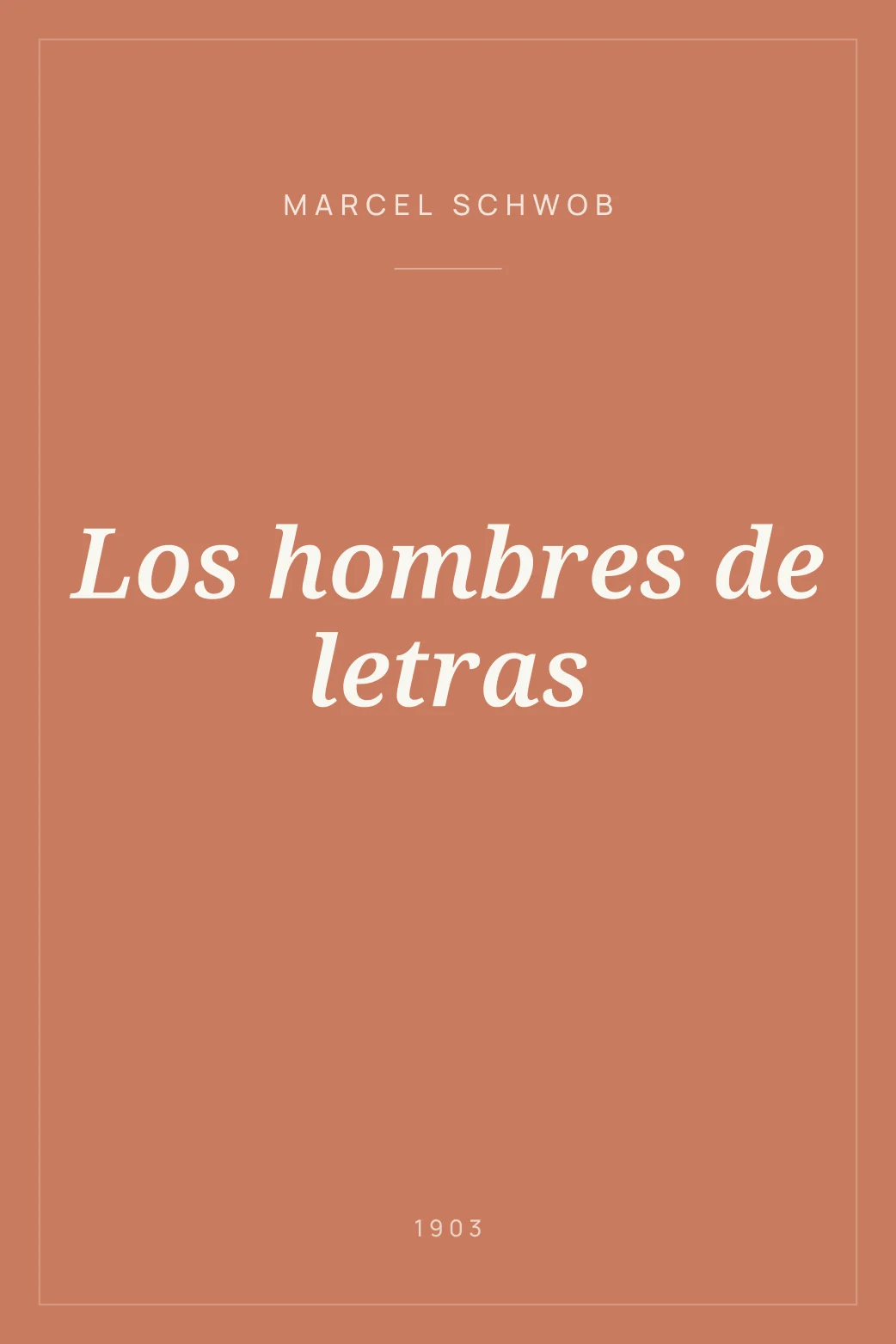 Portada de Los hombres de letras