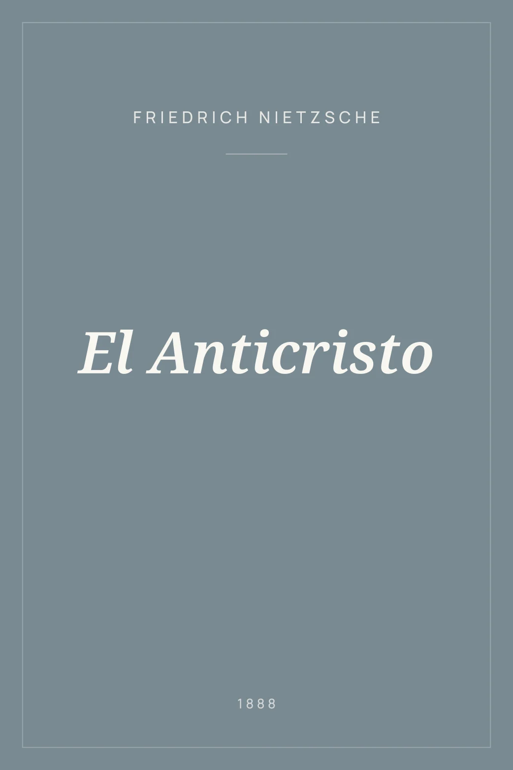 Portada de El Anticristo