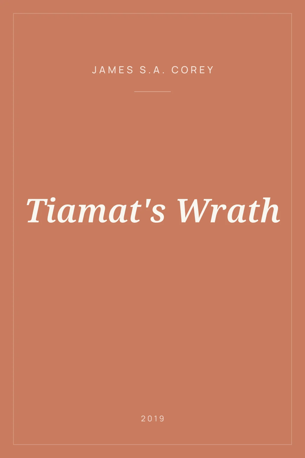Portada de Tiamat's Wrath