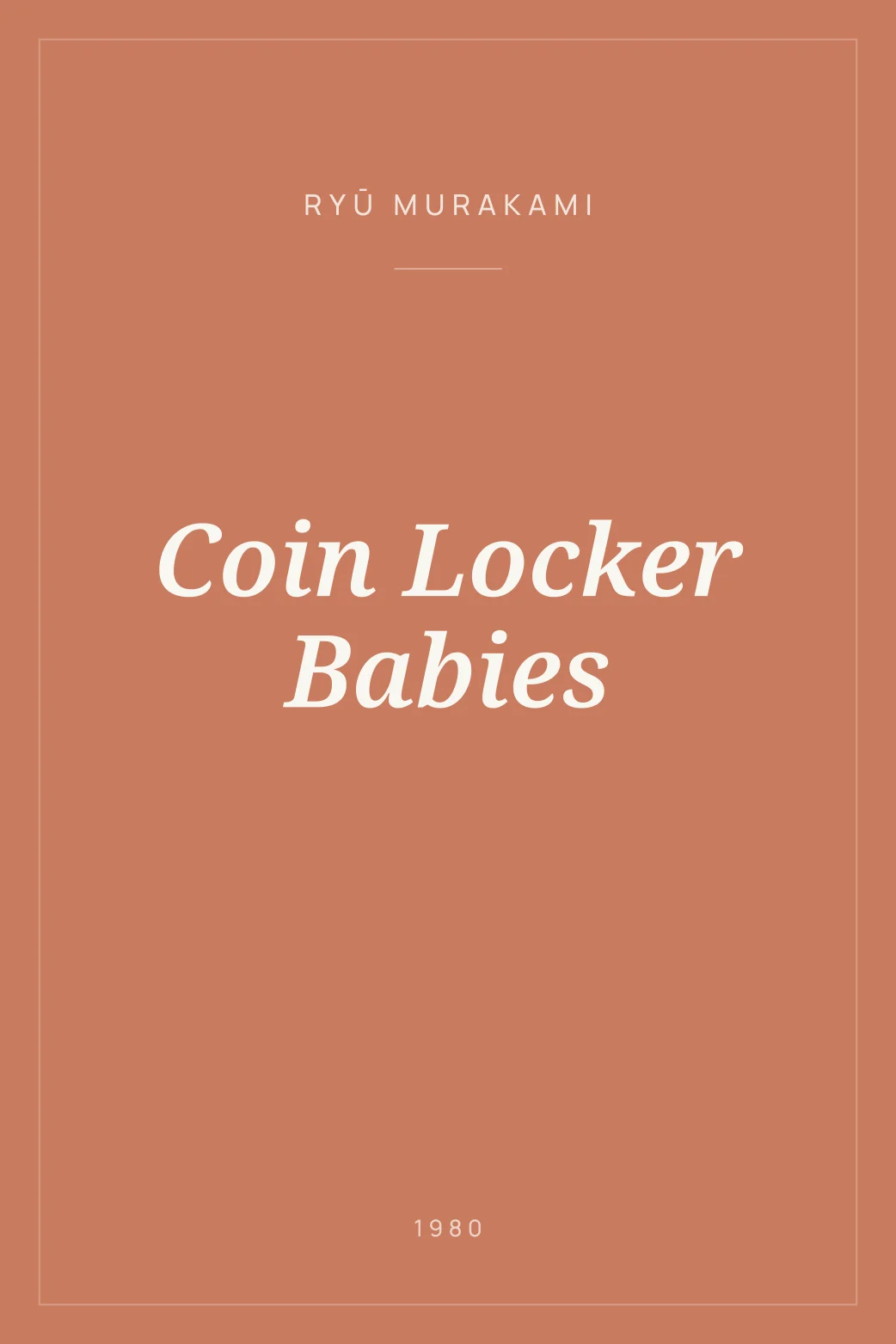 Portada de Coin Locker Babies