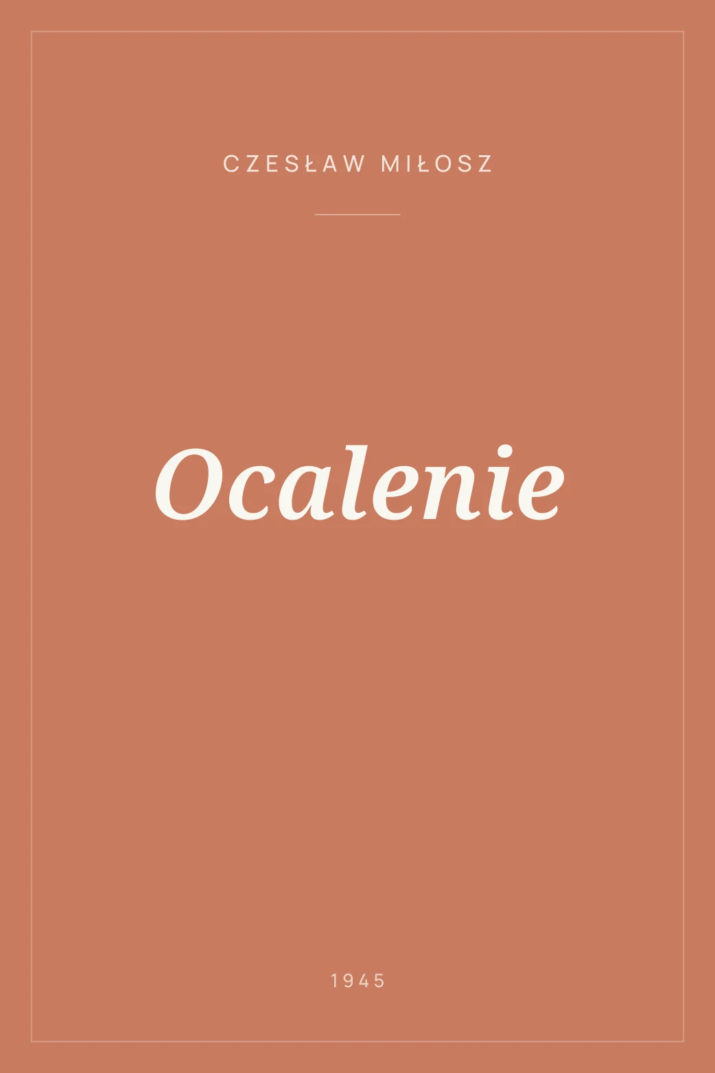 Portada de Ocalenie