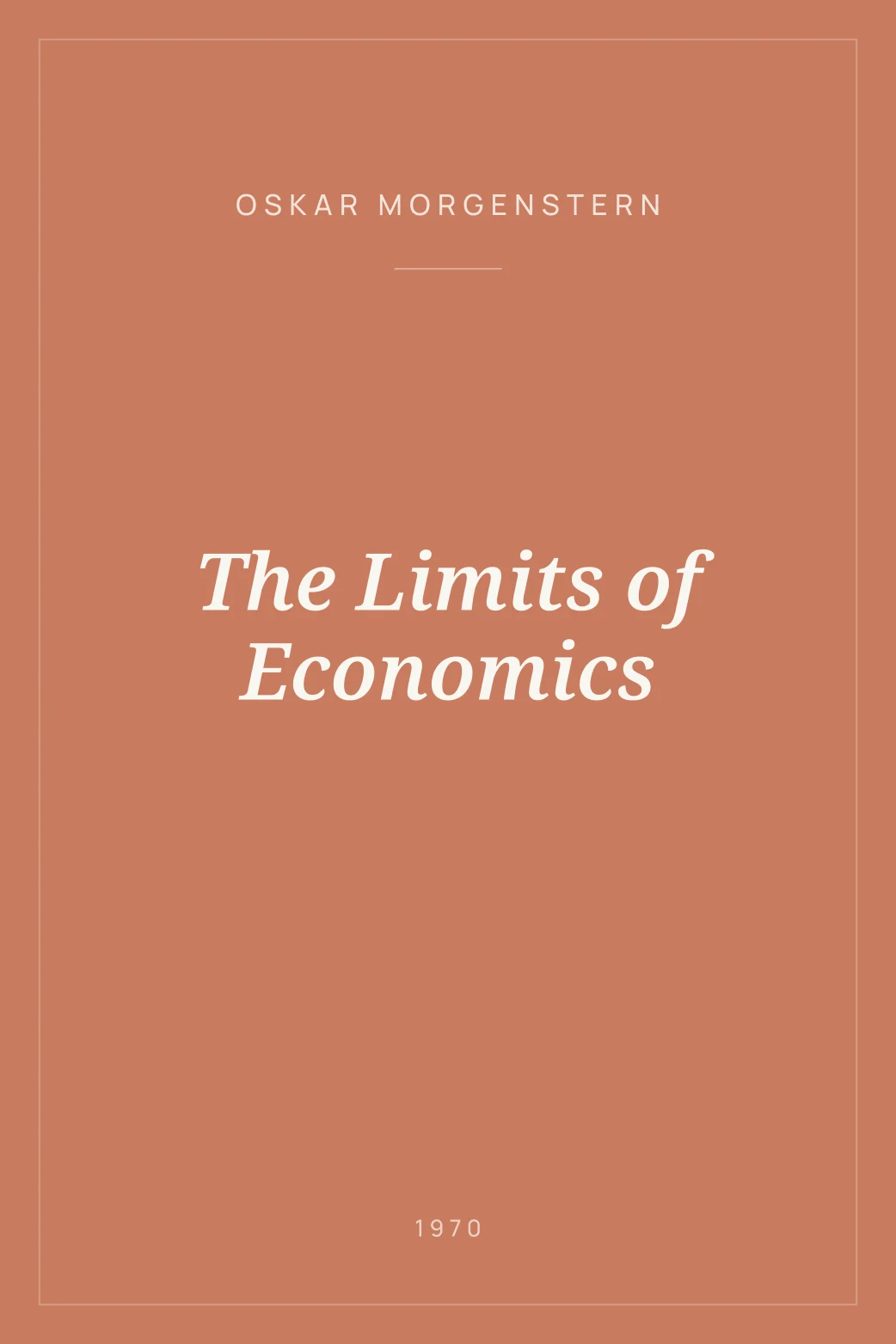Portada de The Limits of Economics