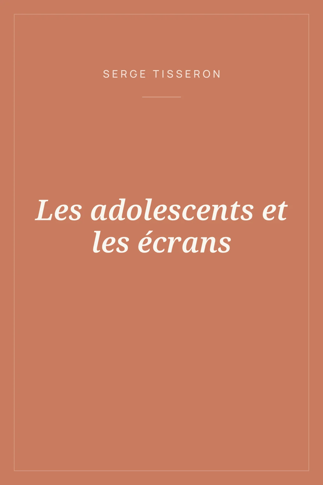 Portada de Les adolescents et les écrans