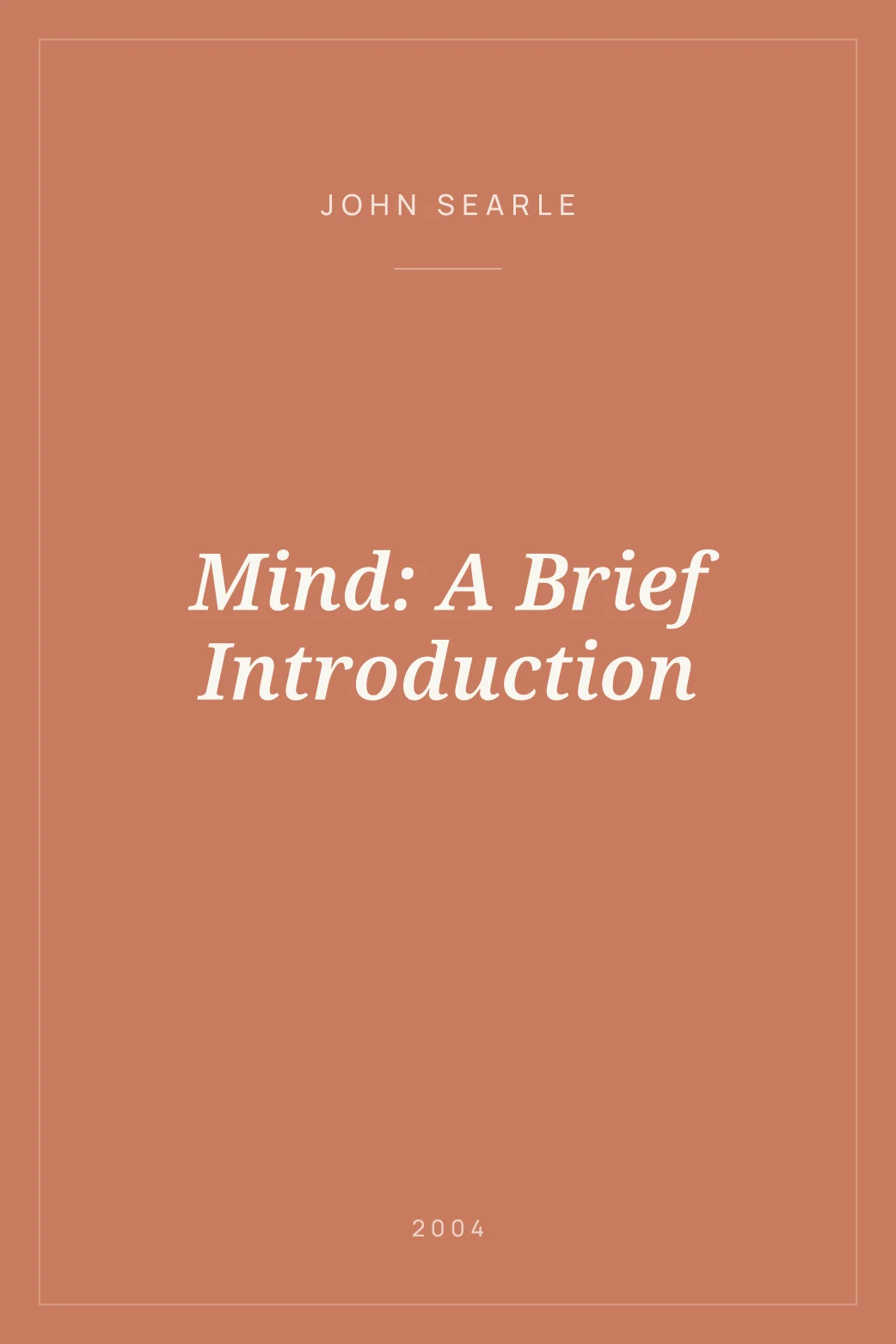 Portada de Mind: A Brief Introduction